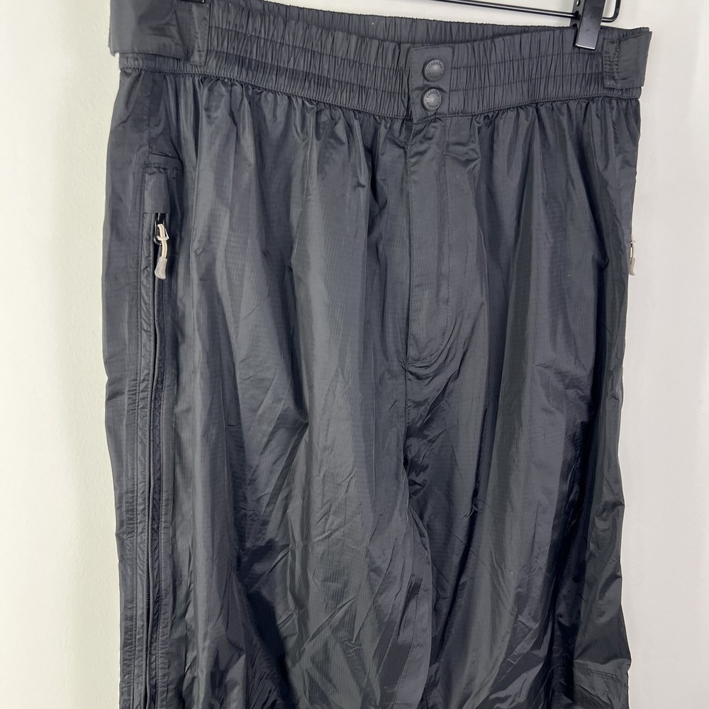 Cabela's Womens Waterproof Rain Pants Large Black Hunting Fishing Shell 28 In